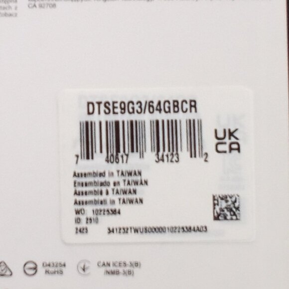 Kingston Technology: DataTraveler  SE9 G3 64GB  USB 3.2 - Picture 3 of 3